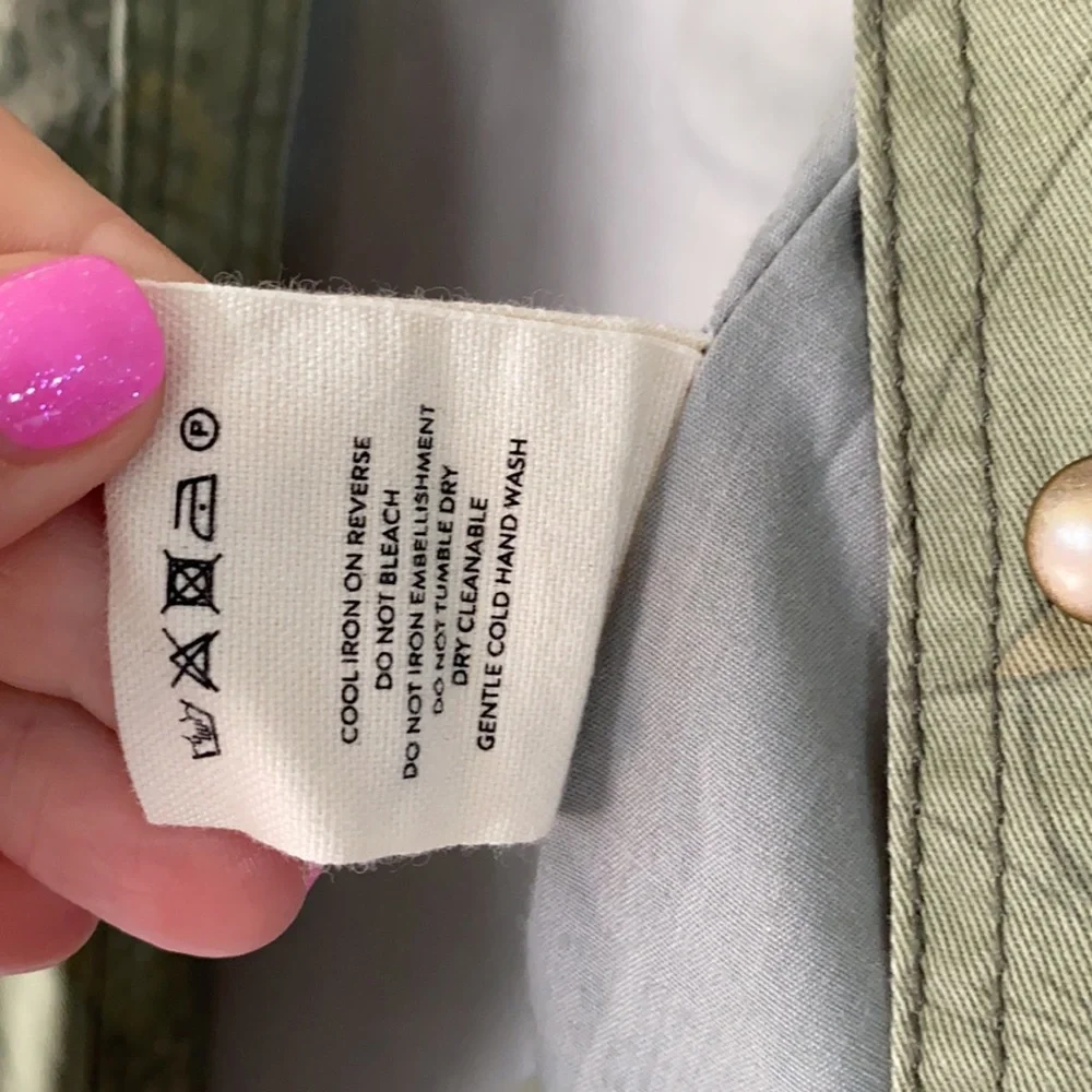 Spell Floral Embroidered Jacket in Olive Green - Picture 4 of 14